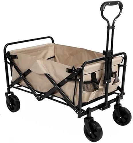 150KG Maximum Load Portable Folding Outdoor Trolley Camping Equipment Storage Cart