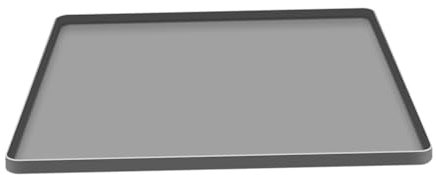 Baoblaze Vassoio antigoccia in silicone Tappetino per mini frigorifero con bordo rialzato Vassoio per tappetino per congelatore a tenuta stagna per lavanderia, grigio, 65x60 cm