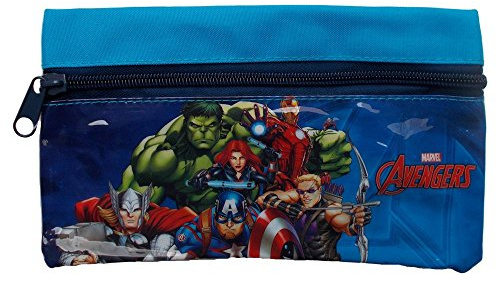 CARTOON Tombolino Kids Avengers Marvel School Pencil Case for School Pens Colours 20.5 x 11.5 cm