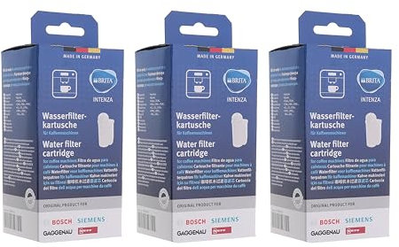 Masterpart Pack of 3 Brita Water Filter Cartridge to Fit Bosch, Neff, Siemens, Gaggenau Coffee Machines