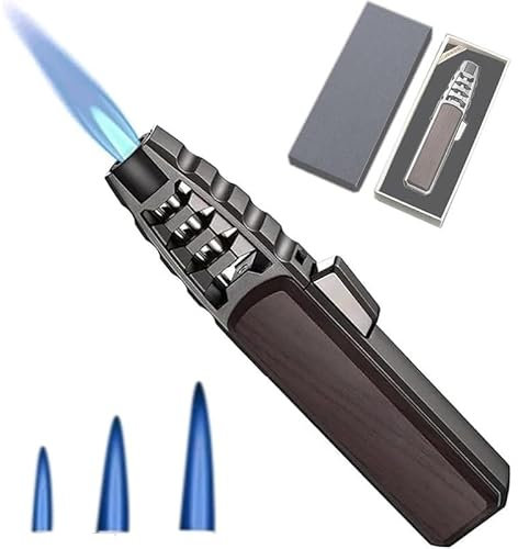 WANFANK Brightfire Rechargeable Torch Lighter, Brightfire Lighter Fireblaze Electric Lighter,Fire Blaze Lighter,(Metallic)
