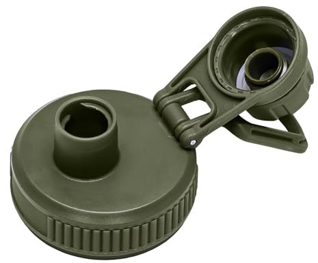 XccMe Spout Lid for Hydro Flask Wide Mouth Sport Water Bottles,Replacement Lids for Most 12,14,16,18,20,22,32,40,64oz Wide Mouth Water Bottles with Handle Easy to Carry (Army Green)
