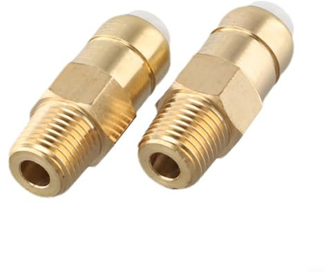 Oniissy Druckminderer, 2 Stück, Thermo-Ablassventil für Hochdruckreiniger-Pumpe, 1/4 Zoll NPT, für Entriegelungsventil, Sicherheitsverstellbar