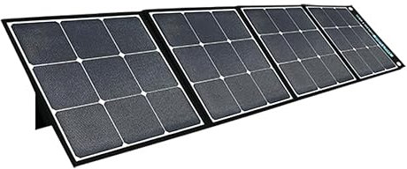 Total Solar Panneau solaire portable de camping – Kit de panneau solaire pour camping-car – Panneau solaire flexible pliable 120 W