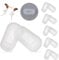 5 Paar Brillen Nasenpads Nasenpads zum Einstecken Transparent Silikon Nasenpads Rutschfeste Brille Nasenpads Brille Zubehör Sonnenbrillen Rutsch Stopper Gläser Nasenpad