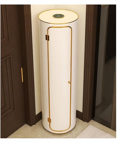 ZHANGshouf Metal Rotating Shoe Rack Tower with Door 360° Swivel Multipurpose Cabinet for Corner 6 Layer Shoe Cabinet (40 90cm)