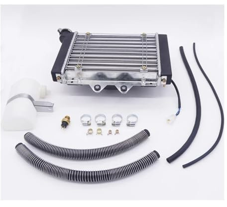 Full Set Radiator Tank With Coolant Hose Water Pipe Clamps Fit For 4 Wheel ATV 200cc 250cc 300cc For Jinling JLA-21 Quad Bike Parts