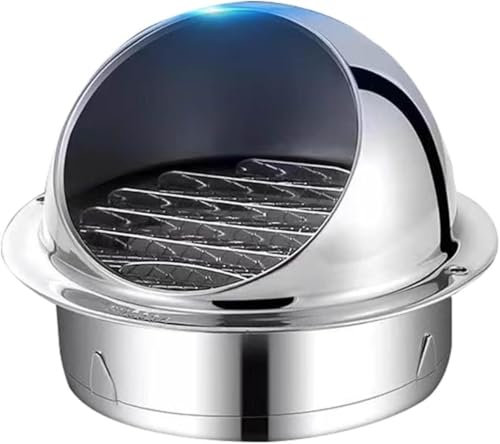 ININOSNP Metal Roof Vent Thickened Stainless Steel Vent Exhaust Cover Outer Cover Exterior Extractor Fan Exhaust Cover(150mm)