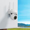 ceshu Telecamera Wi-Fi Esterno PTZ Senza Fili su Rilevamento Umano, Videocamera Sorveglianza WiFi Esterno con Registrazione, Rilevamento del Movimento Audio Bidirezionale, Allarme Luminoso Sonoro