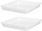 ifundom 2 Platillos De Plástico para Plantas Bandeja Cuadrada para Recoger Agua De 35 Cm Base para Macetas De Balcón Y Jardín Apta para Bonsáis Y Suculentas