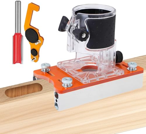 Holzfräser Nutführungsbügel Präzise Kompakte Metall Hochbelastbare | Holzfräser Basis Für Schränke Und Kleiderschränke Für Nutfräsen Und Kurvenschneiden Und Befestigen Und Zuschn