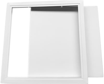 Genérico Panel de Acceso Oculto para Techo Trampilla Pladur 15x15 20x20 30x30 40x40 CM Puerta de Inspección Rectangular de Aluminio Instalación Empotrada(20 cm x 20 cm)