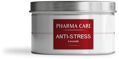 Pharma Care - Anti-Stress - Lavande - Infusion Biologique, Bâtons de cannelle, romarin, Feuille de tilleul & d'olivier - Fabriqué en France - Boîte Thé Métal 40g