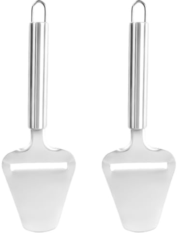 2Pcs Cheese Slicer, Cheese Cutter, Manual Cheese Slicers for Block Cheese, Oval Handled Stainless Steel Cheese Planer for Home Kitchen Tool