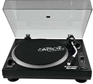 Omnitronic BD-1320 Plattenspieler schwarz | Riemengetriebener DJ-Plattenspieler | Lieferung inkl. Tonabnehmersystem