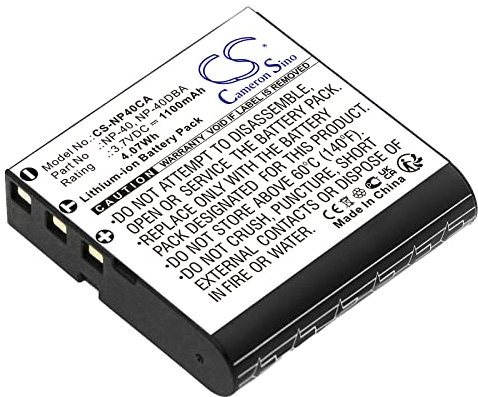 Battery for Casio Exilim EX-Z1080PK EX-Z30 EX-Z40 EX-Z400 3.7V 950mAh