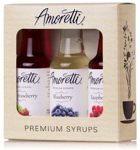 Amoretti Premium Berry jarabes (Fresas salvajes, arándanos, frambuesa)