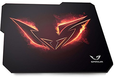 Gamium Tapis de Souris Gaming, Souris Tapis Mousepad Tapis Clavier Tapis de Bureau Compatible Souris Laser Optique PC Gamer antidérapant Surface spéciale texturée