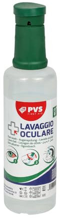 Dönges Flacon de rinçage oculaire 500 ml Solution de chlorure de sodium à 0,9 % | Douche oculaire avec solution saline pour un nettoyage efficace des yeux | Rince-œil pour les premiers secours en cas