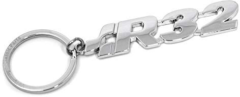 Volkswagen R32 Schlüsselanhänger Original VW Keyring Schlüsselring Chrom/Silber