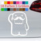 Domo Kun mit Bart Aufkleber VW Sticker JDM Anime Manga Japan 18 Farben 5 Größen