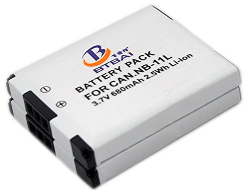BTBAI 2x PowerShot SX430 IS Camera Battery for NB-11L NB-11LH SX430IS IXUS 285 IXUS285 IXUS 177 IXUS177 Digital k1a