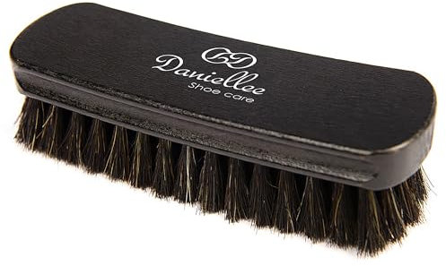 Danielle Schuhbürste | Polierbürste und Glanzbürste | 100% Rosshaarbürste für Schuhe und Stiefel