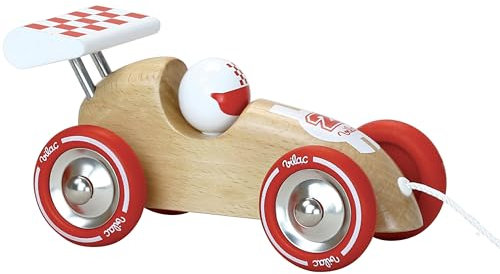Vilac Voiture de Course à Trainer Bois Naturel Flugzeuge, natürliche Farbe (2309S)