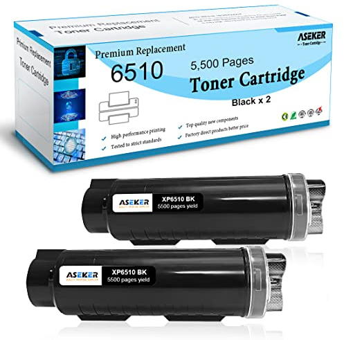 Kompatibler Tonerkartusche für Xerox Phaser 6510 6510DN 6510DNI 6510DNM 6510N, WorkCentre 6515 6515DN 6515DNI 6515DNM 6515N Drucker, Hohe Ausbeute 5500 Seiten ( Schwarz x 2 )