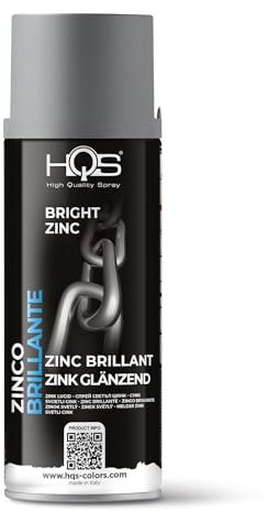 HQS Bomboletta Spray di Vernice Zinco Chiaro Brillante 400ml (6)