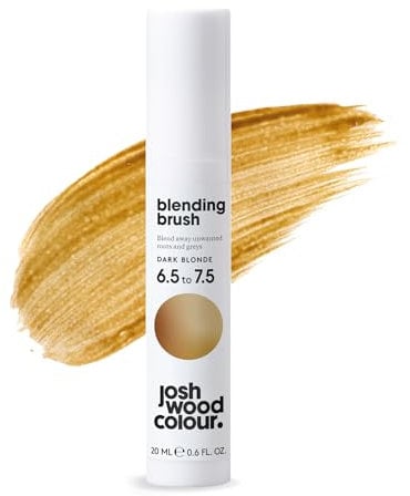 Josh Wood Pinceau estompeur Blond foncé – Pinceau de retouche pour couvrir la repousse entre les colorations – Couverture instantanée – Temporaire, lavable – Végétalien (20 ml)