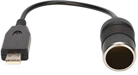Car Cable Converter, Safe USBC Port To Car Cigarette Lighter Female Socket Multi Protection for Automotive Electronic Equipment