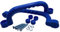 HOQ 1 Paar Premium Haltegriffe - 2 Stück hochwertige Kunststoff-Griffe - Handläufe 240x75 mm - für Stelzenhäuser, Hochbetten, Spielhäuser und Spieltürme - Blau