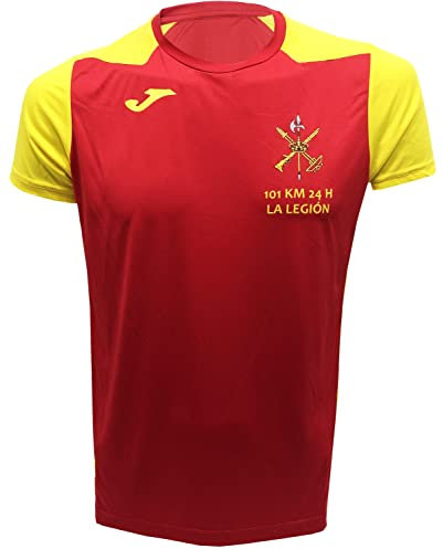 Joma, Camiseta Running Hombre Oficial, Bandera de España, la Legión 101km 24h 2022, Talla S
