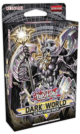 YuGiOh Structure Deck Dark World | DEUTSCH | Yu-Gi-Oh! Karten NEU GÜNSTIG | + Arkero-G 50 Small Soft Sleeves japanische Kartenhüllen (Dark World)