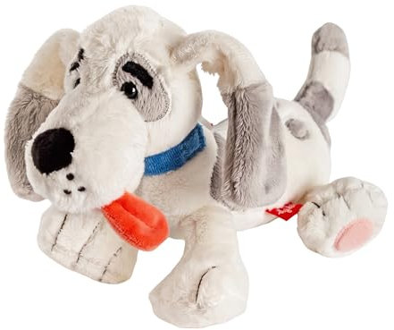 SIGIKID 52841 Stoffi Hund Helmut Plüschtier aus dem Kinderbuch: Die Stoffis; Kuscheltier zum Spielen, Schmusen, Sammeln für Babys und Kinder von 0 bis 8 Jahren