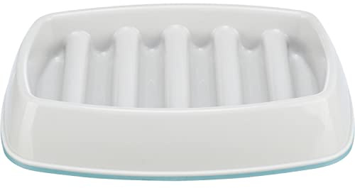 Slow Feeding Feeder, Plastic, Grey, 0.35L/15 x 15 cm