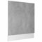 Keketa Geschirrspülerblende Geschirrspüler Frontblende Geschirrspülerfront Blende Spülmaschinen Frontblende Küchenschrank Blende für Küchenmöbel Betongrau 59,5x3x67 cm Holzwerkstoff