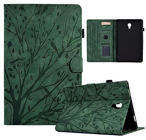 Bxithnr® Custodia per Samsung Galaxy Tab A 10.5 2018 SM-T590/T595, [Slim Shell] Sottile Leggero Cover Guscio Protettivo in Pelle PU con Auto Sonno/Sveglia Funzione e Slot per Scheda - Verde