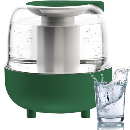 Honhoha Humidificador Recargable - humidificador para Dormitorio - Humidificador de Carga USB con batería con luz Nocturna, Apagado automático, humidificador de 4L para Sala de Estudio