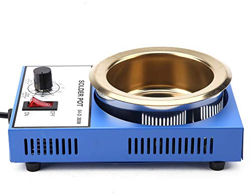 220V 100mm Löttopf Lötbadplatte Lötzinnofen Löttopf Entlötbad Zum Schweißen und Lötbad(EU-Stecker) (300w)