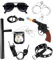 Alaiyaky Polizei Zubehör Set, Polizei Kostüm Kinder Polizei Ausrüstung mit Handschellen Spielzeugpistole Polizei Abzeichen Walkie Talkie Polizei Gürtel, Polizei Set Kinder für Karneval Halloween
