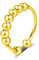 INFUSEU Anti Stress Ringe, Fidget Angstring Gold Ringe Verstellbar Bead Einstellbare Spinner Worry Schmuck Anxiety Ring Geschenk für Frauen Damen Mädchen