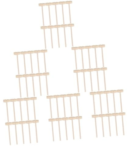 TOYANDONA 120 STK Minihammer Lebensmittelspielzeug Für Kinder Holzhammer Für Schokolade Spielzeug Für Babys Kleiner Krabbenhammer Hämmerndes Hämmerndes Spielzeug Kurzes Haar Hölzern Kuchen