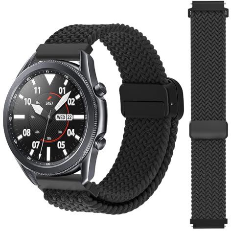 Syxinn 22mm Nylon Armband für Samsung Galaxy Watch 3 45mm/46mm/Gear S3 Frontier/Classic Armband Uhrenarmband für Huawei Watch GT 2/3/4 46mm/GT 2/3 Pro/2e