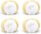 ggh Lacy Set | 4x25g (insgesamt 100g) Set| 150m/25g Merinowolle mit Seide zum Stricken | Farbe 028 - Senfgelb