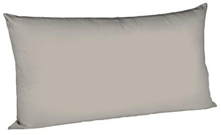 liebling Kissenhülle Interlock Jersey 40 x 80 cm, Farbe grau, Kissenbezug aus 100% Baumwolle, edler Glanz, waschbar 60 Grad, Ökotex 100