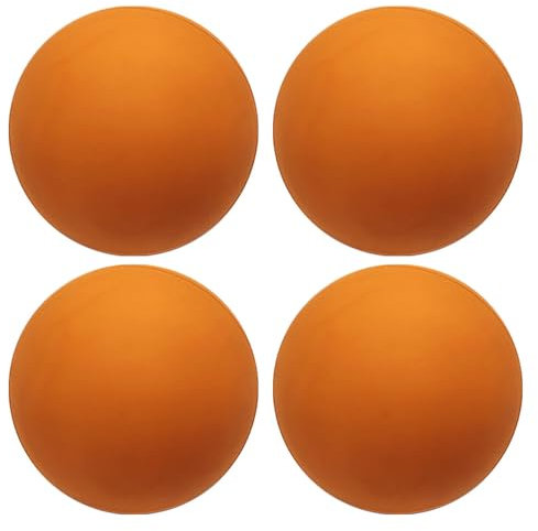 Yugugomo Squashbälle, 4er Pack Gummi-Squashball, Squashball Für Anfänger, Gut Sichtbarer Gummihohlball Für Outdoor-Sportarten, Training Für Profispieler, Für Einsteiger Und Hobbyspieler