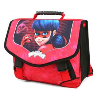 mybagstory Schulranzen für Mädchen Miraculous rot – Kinder – Schule – Kindergarten – Grundschule – Grundschule – Größe 38 cm – verstellbare Träger – Geschenkidee, Miraculous Rot, Enfant