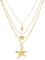 IOETSEUT Damen Halsketten und Schmuck Seestern Muschel Muscheln Perlen Anhänger Halskette für Frauen Neue 3 in1 Choker Ketten Schmuck Dame Geschenk Geschenk